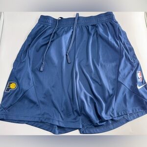 Navy blue Nike basketball shorts Dri Fit Indiana Pacers